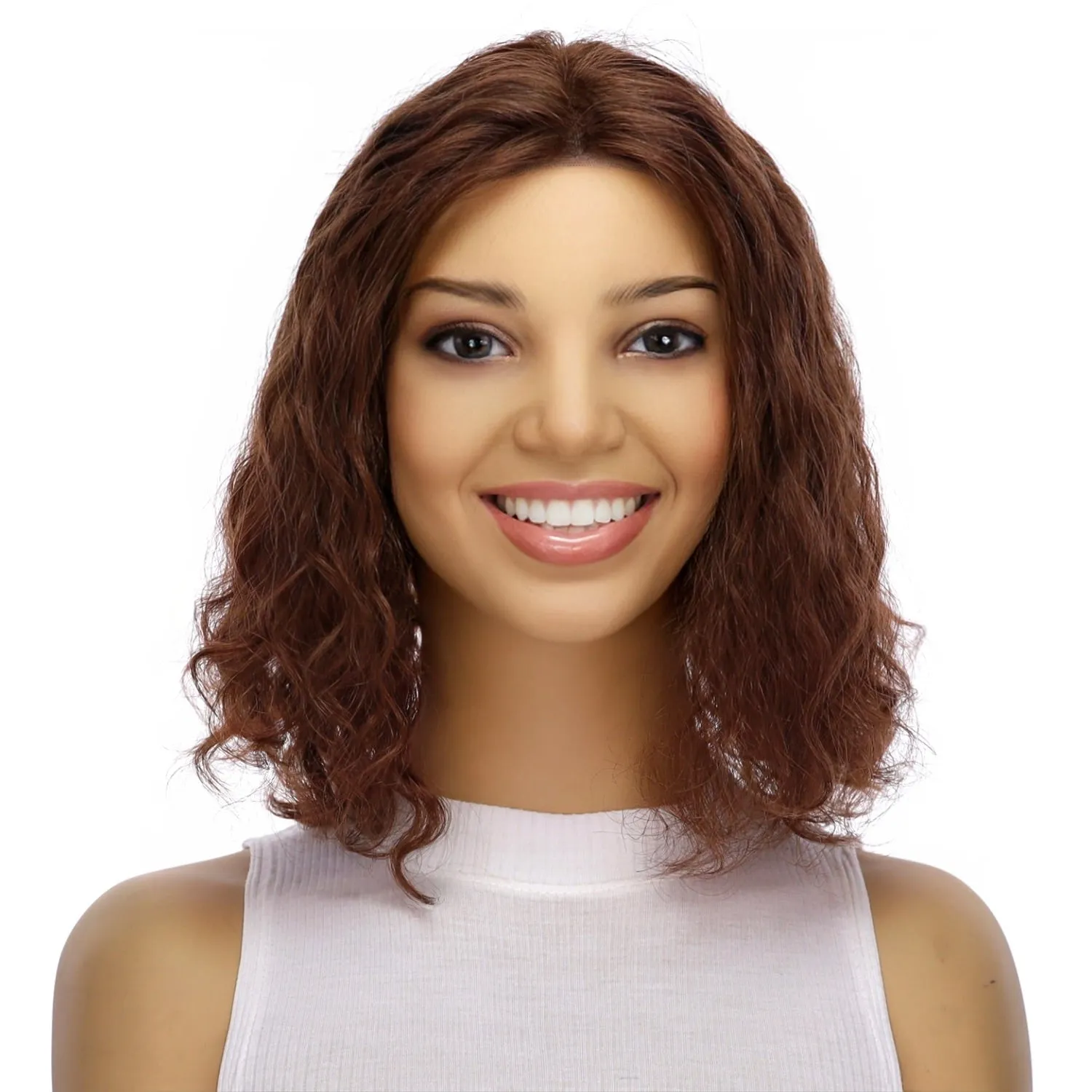 12" Divine Lace Top Topper Auburn Wavy