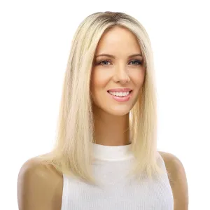 14" Topaz Lace Top Topper Warm Platinum Blonde