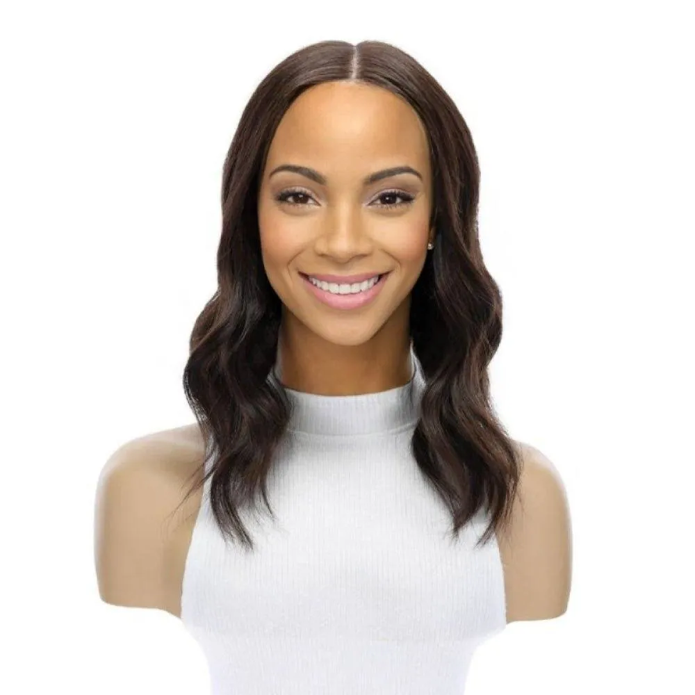 16" Divine Lace Top Topper Dark Brown Wavy