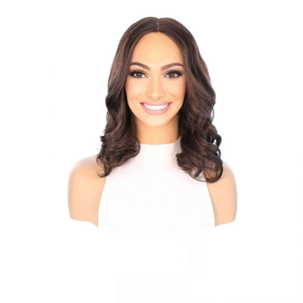 16" Divine Lace Top Topper Dark Brown