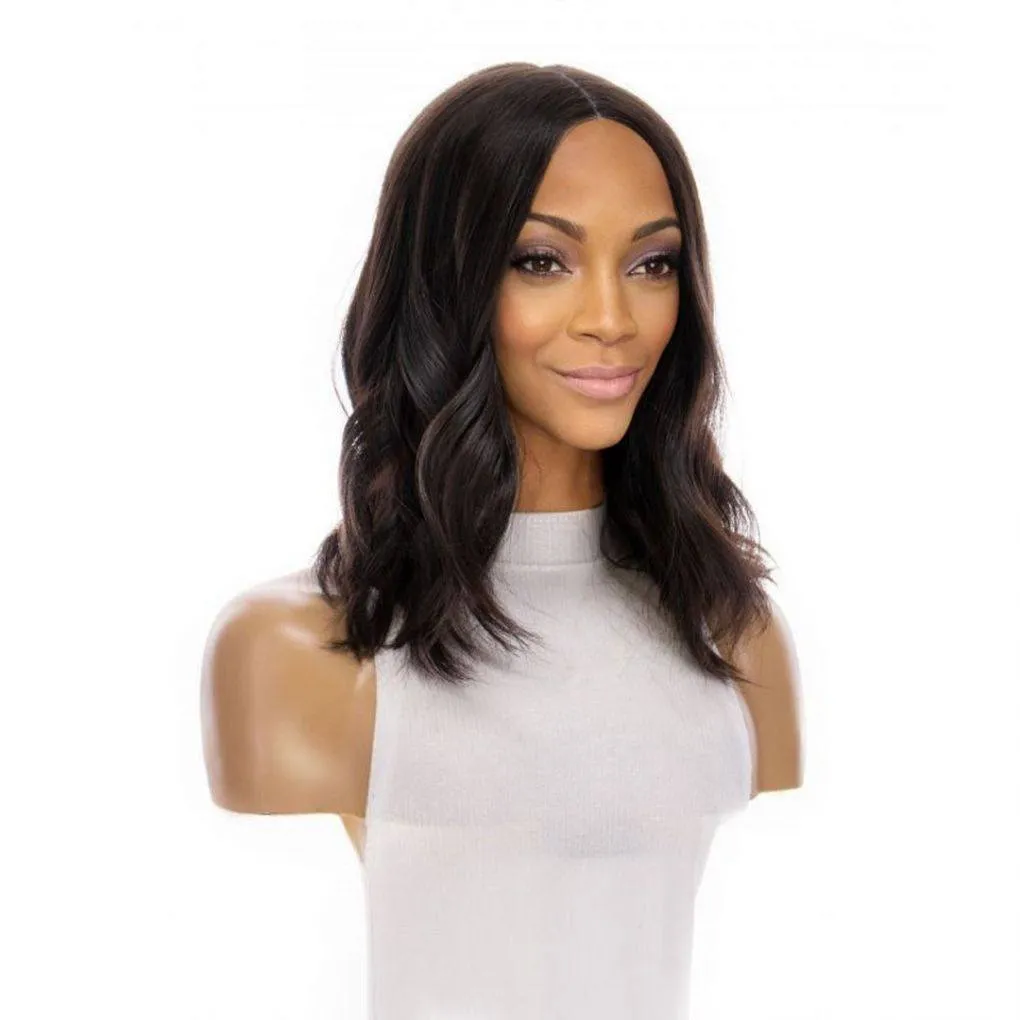 16" Divine Luxe Lace Top Topper #1B Black