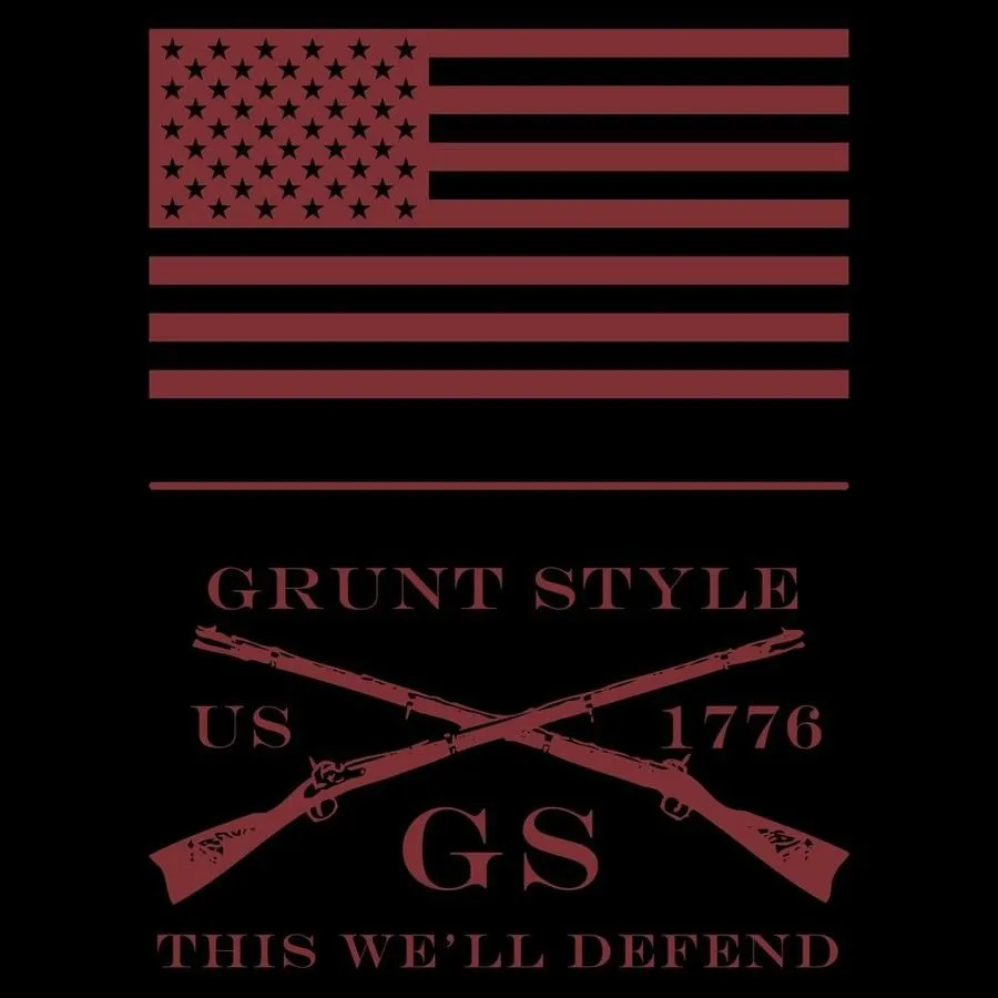 1776 Flag Full-Zip Hoodie - Black