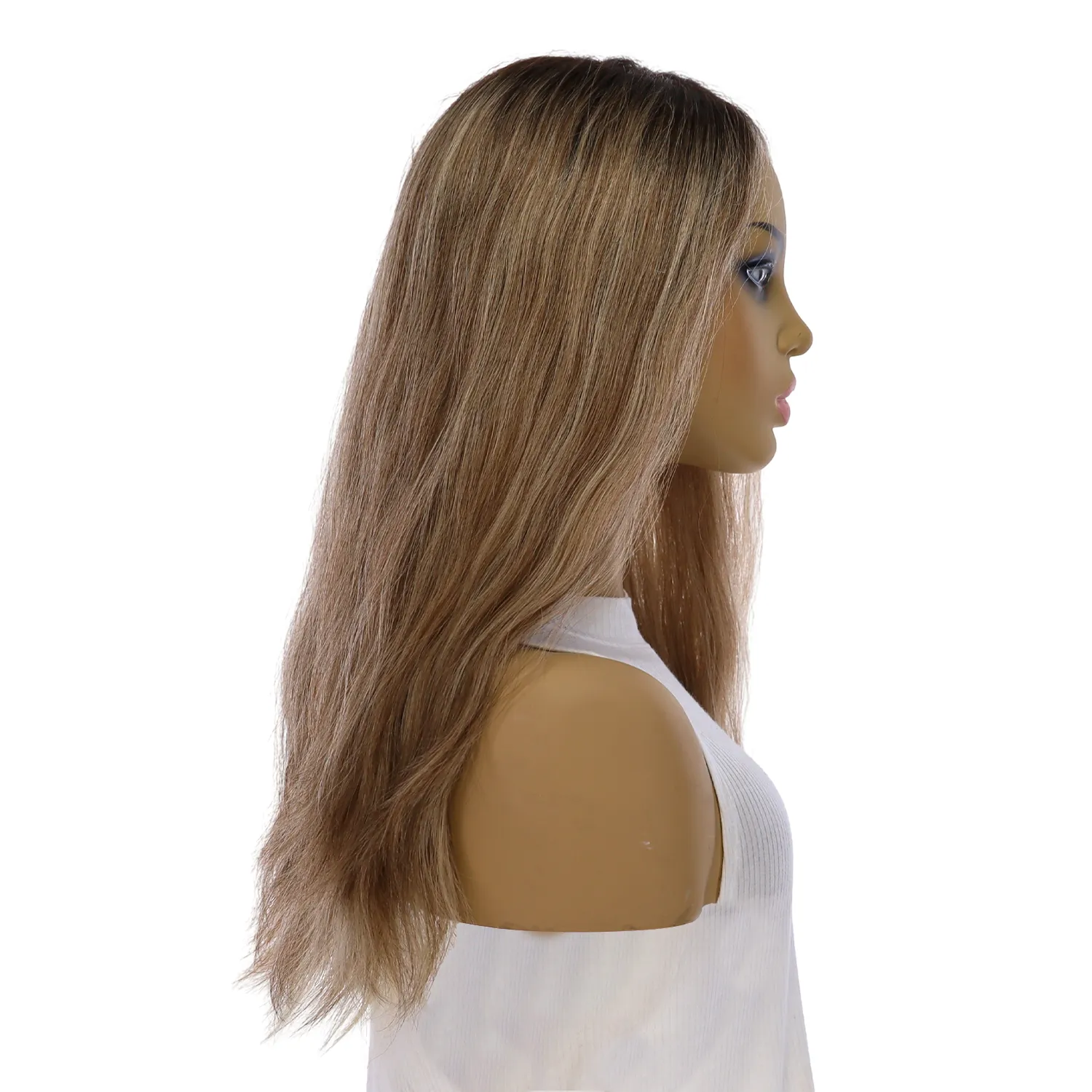 20" Divine Lace Top Topper Ashy Blonde w/ Highlights Wavy