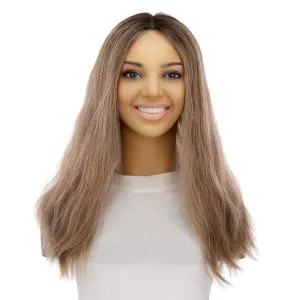 20" Divine Lace Top Topper Ashy Blonde w/ Highlights Wavy