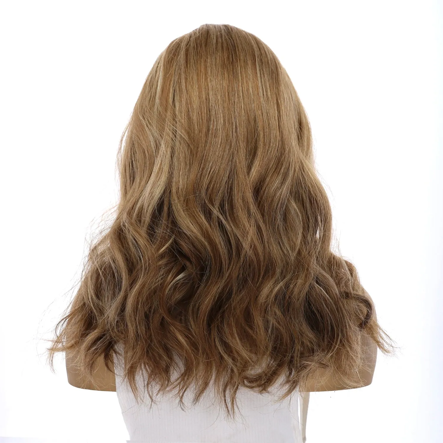 20" Divine Lace Top Topper Medium Blonde Wavy