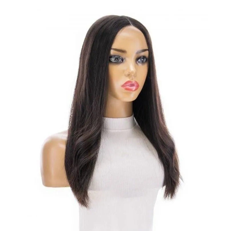 20" Divine Lace Top Topper Natural Black