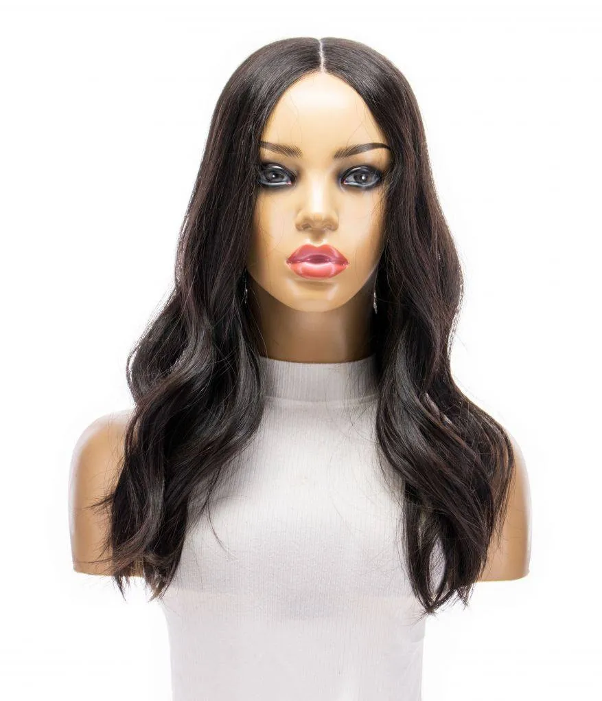 20" Divine Lace Top Topper Natural Black