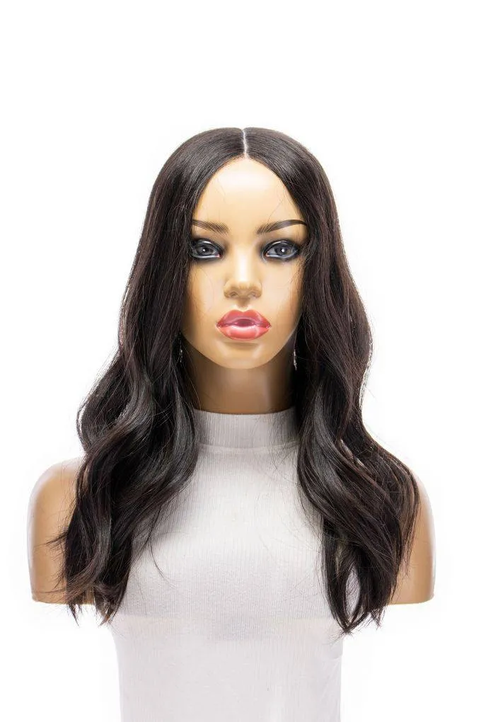20" Divine Lace Top Topper Natural Black