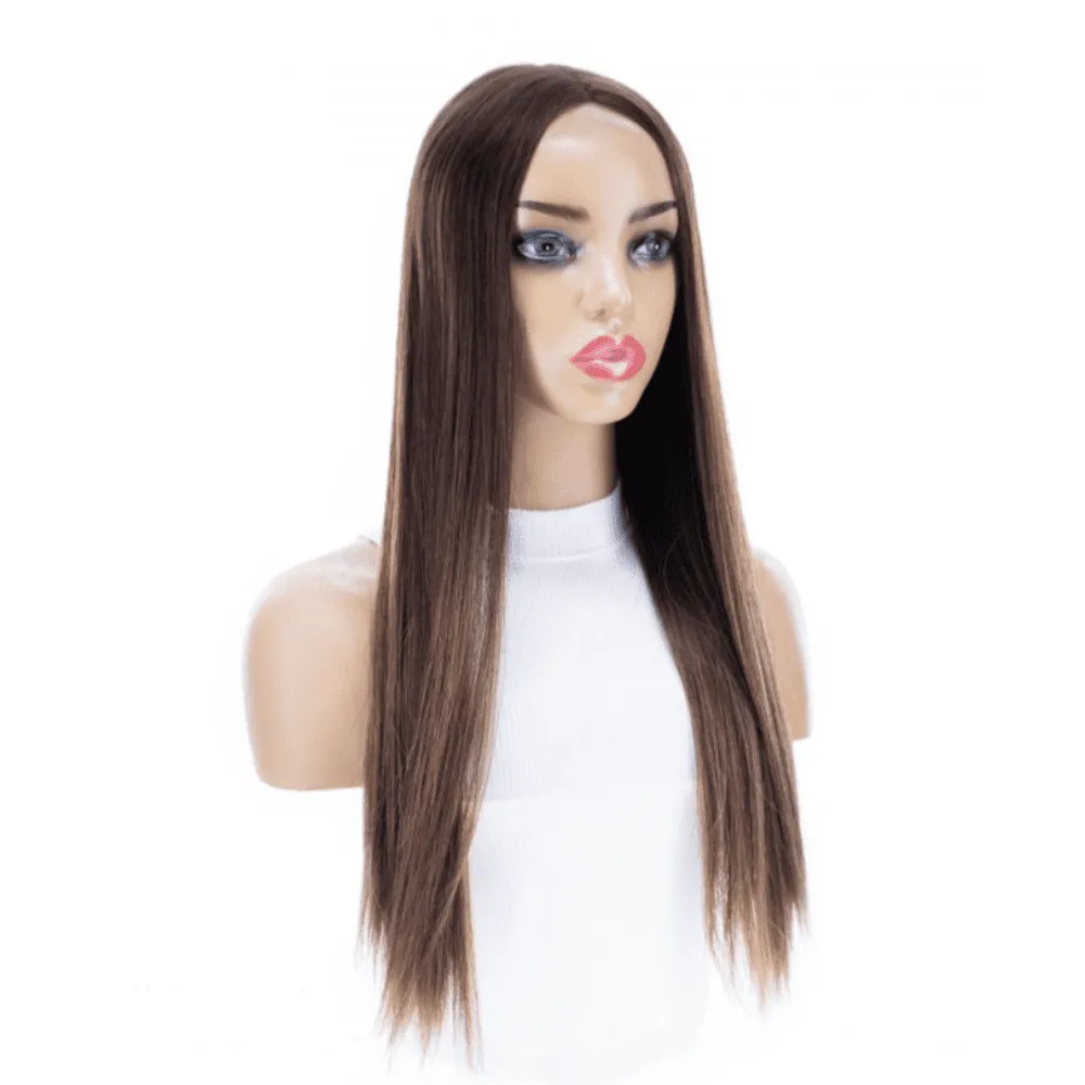 24" Divine Lace Top Topper Medium Brown Balayage