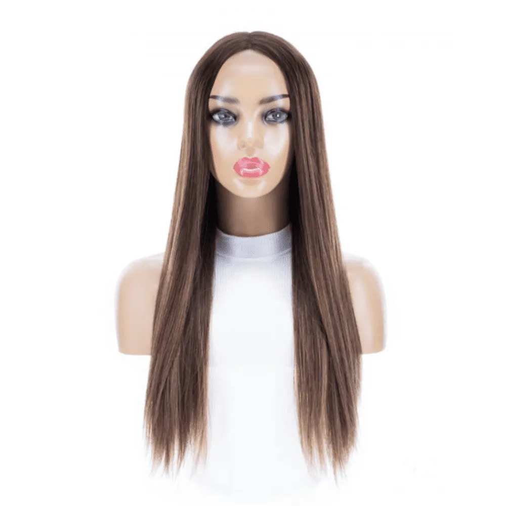 24" Divine Lace Top Topper Medium Brown Balayage