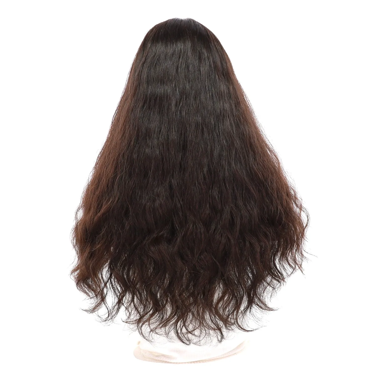 24" Divine Lace Top Topper Natural Black Wavy
