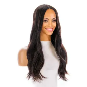 24" Divine Lace Top Topper Natural Black