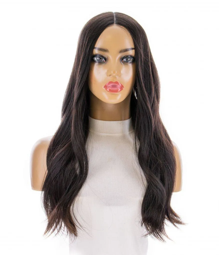 24" Divine Lace Top Topper Natural Black