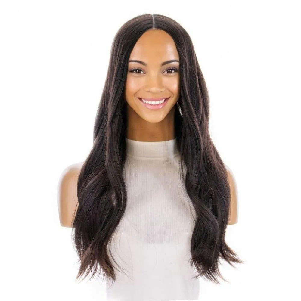 24" Divine Lace Top Topper Natural Black