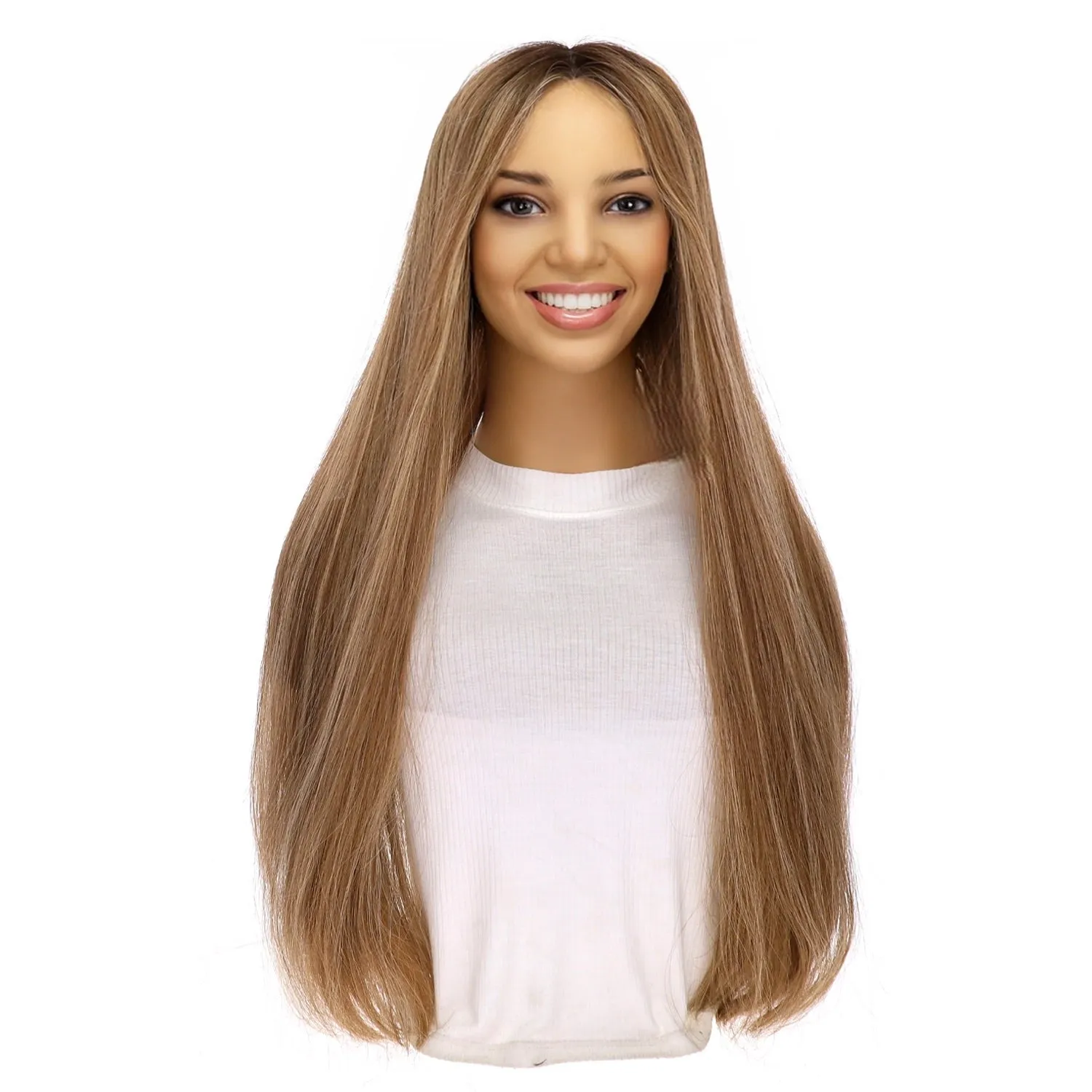 26" Divine Lace Top Topper Medium Blonde w/ Highlights