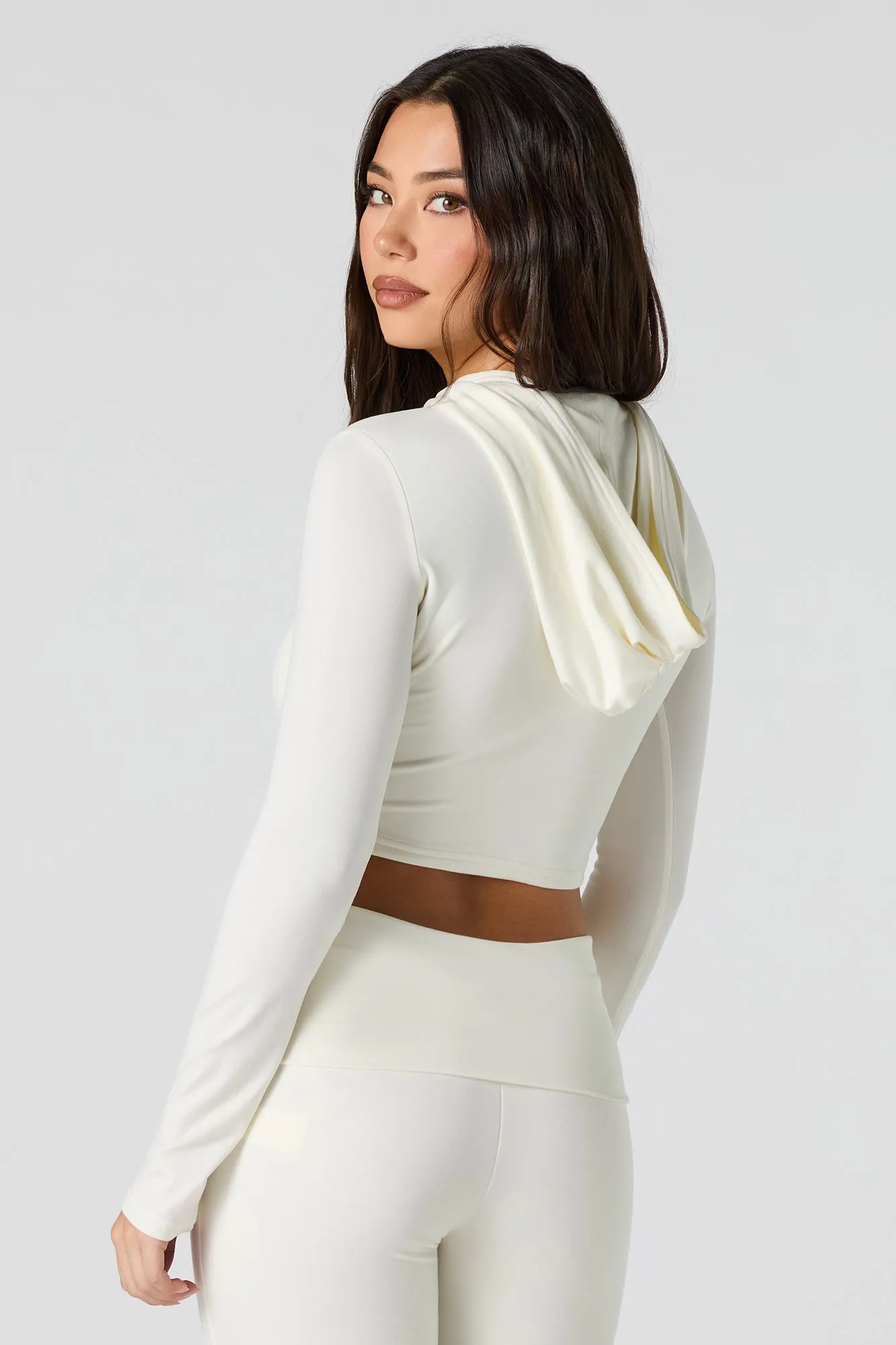 Active Soft Cropped Hoodie