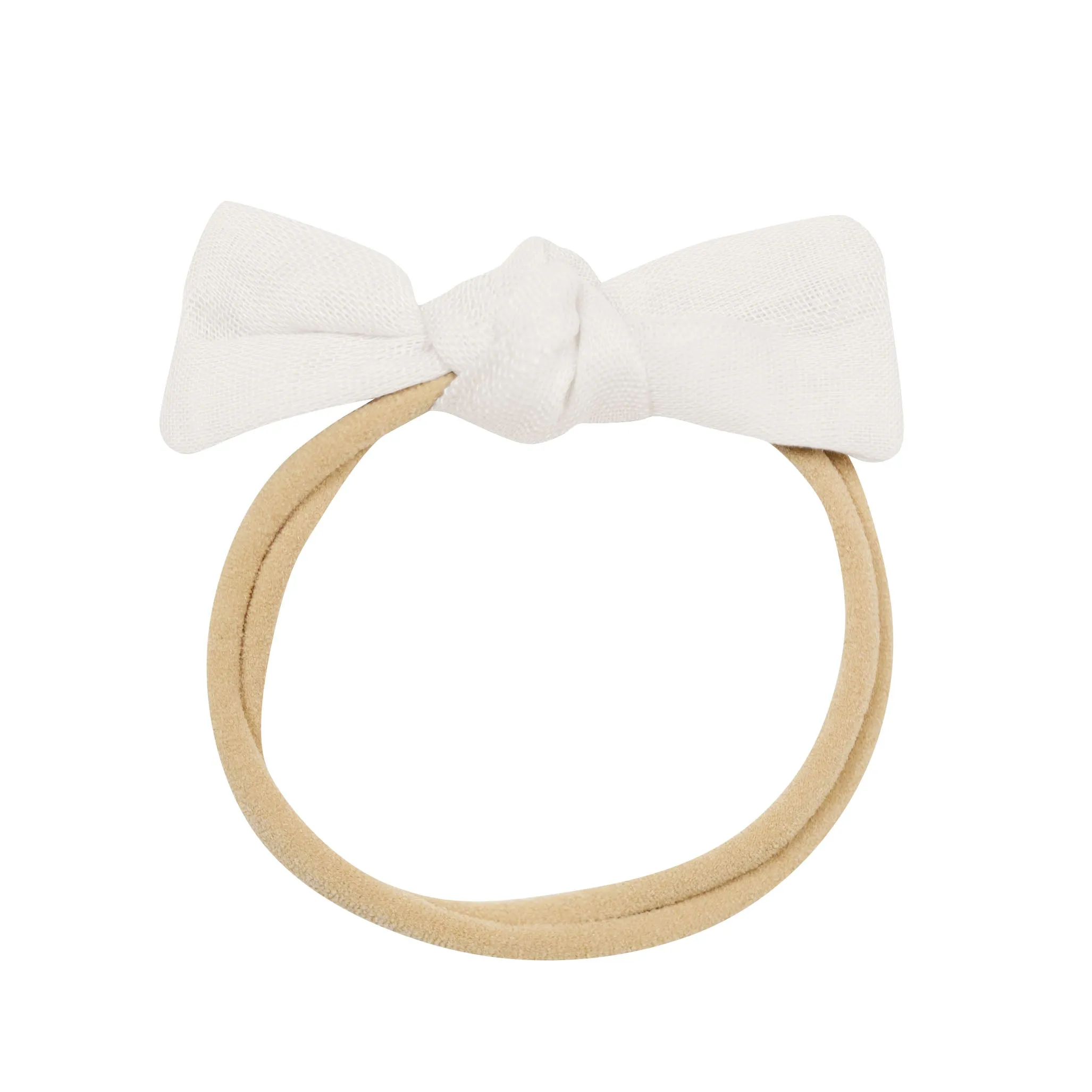 Bamboo Muslin Tiny Bow in Oat