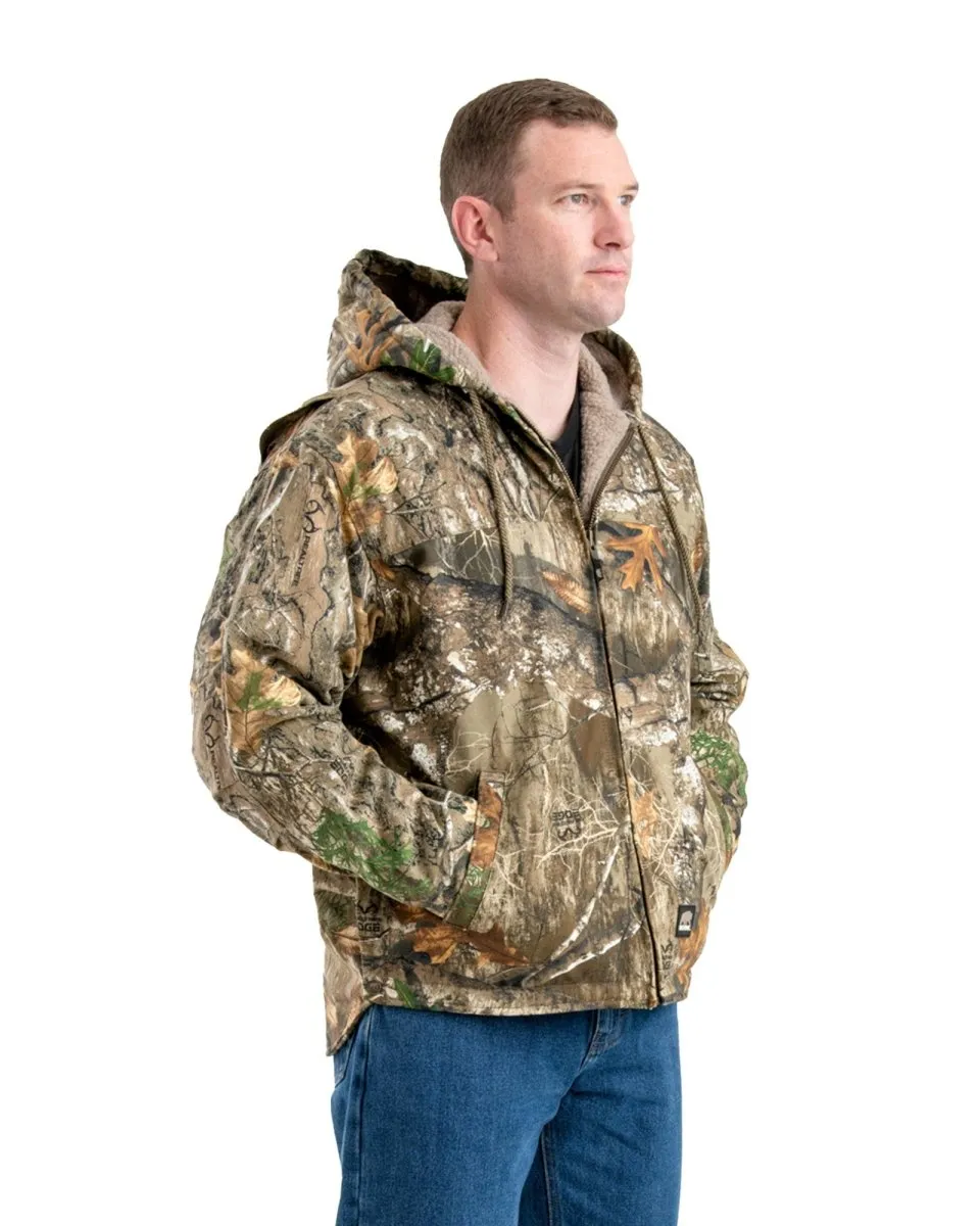 Camo Heartland Realtree Edge Washed Duck Hooded Work Coat