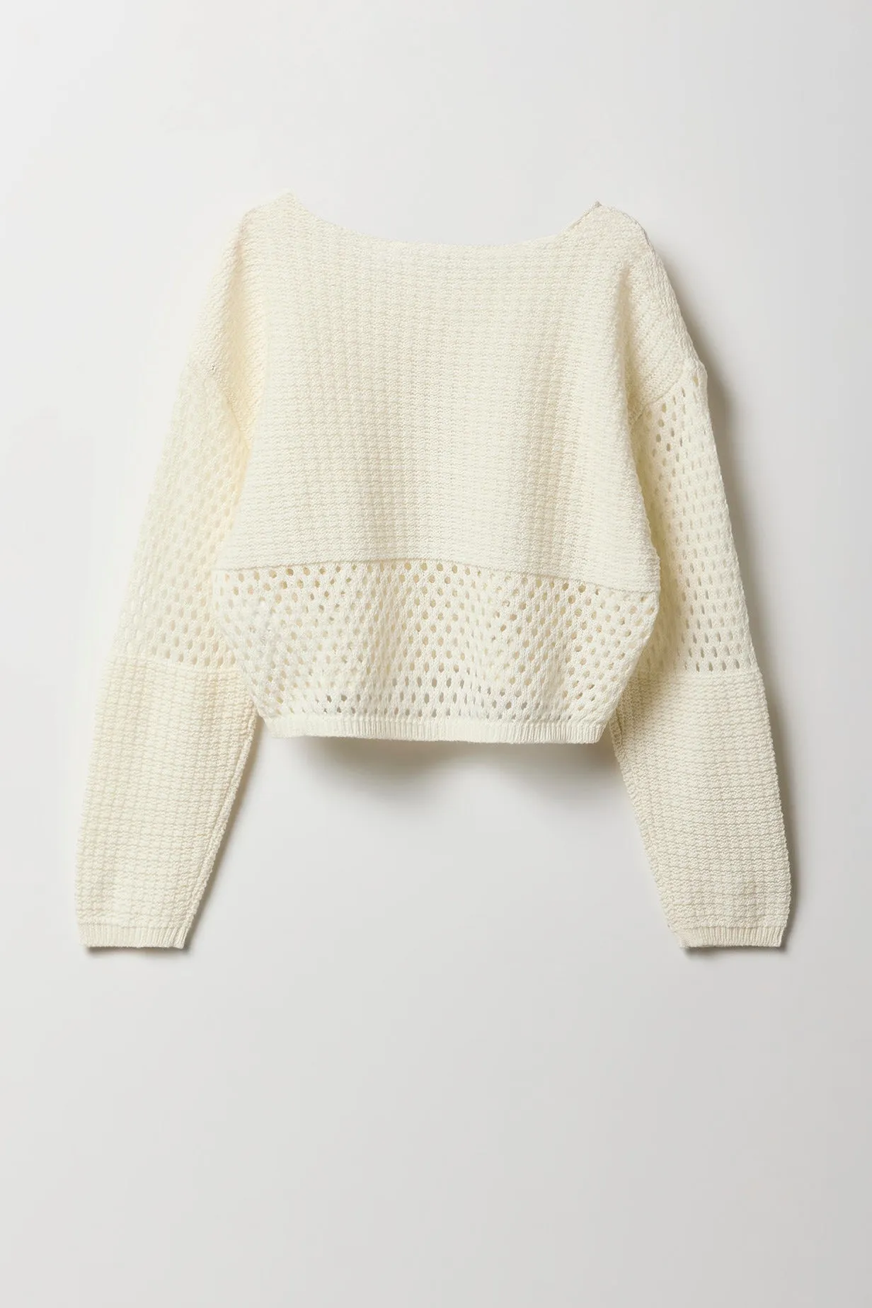 Chandail en tricot semi-ajouré pour fille
