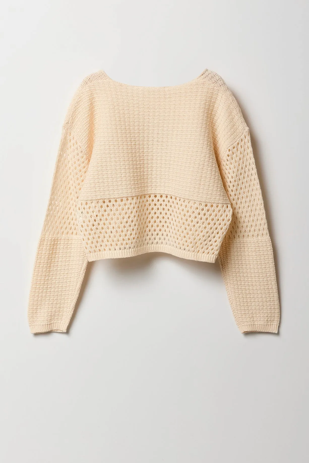 Chandail en tricot semi-ajouré pour fille