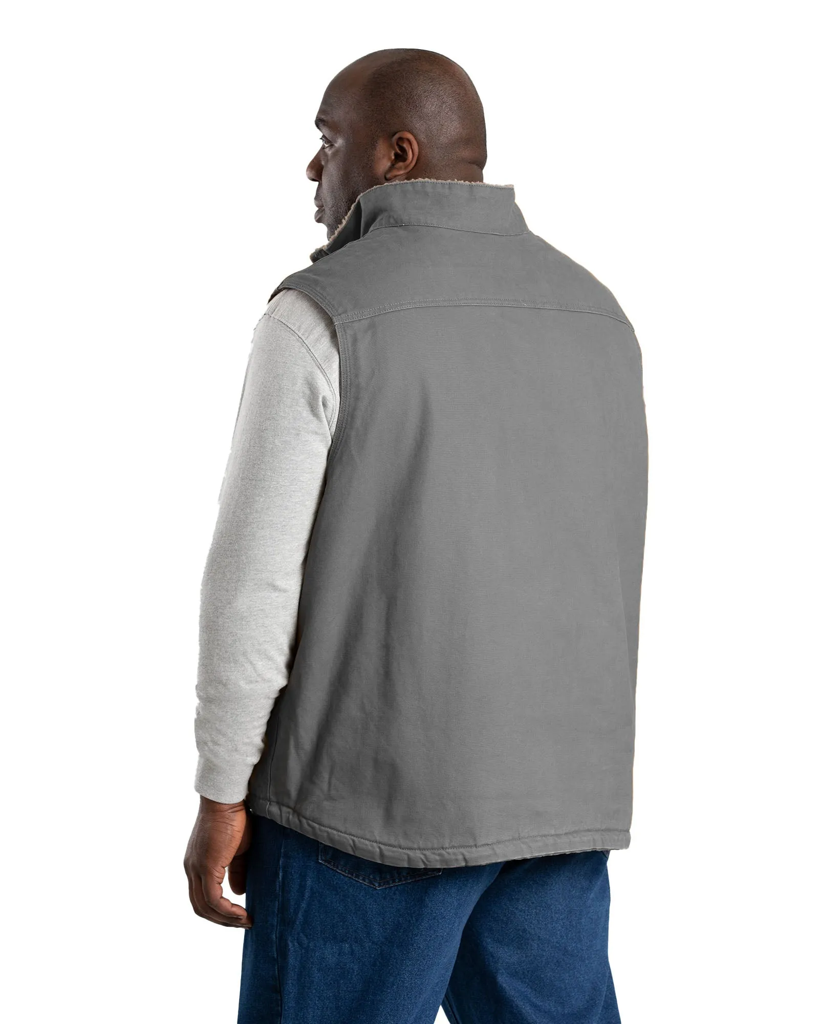 Heartland Sherpa-Lined Washed Duck Vest