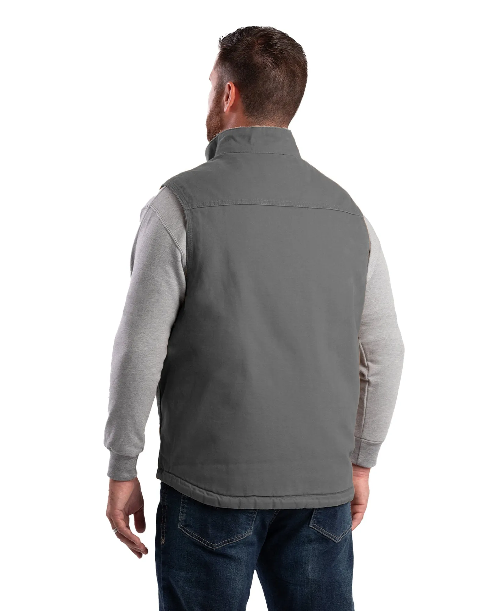 Heartland Sherpa-Lined Washed Duck Vest