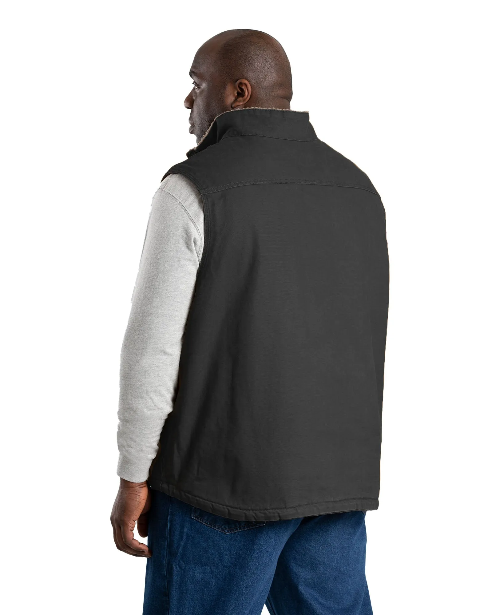 Heartland Sherpa-Lined Washed Duck Vest