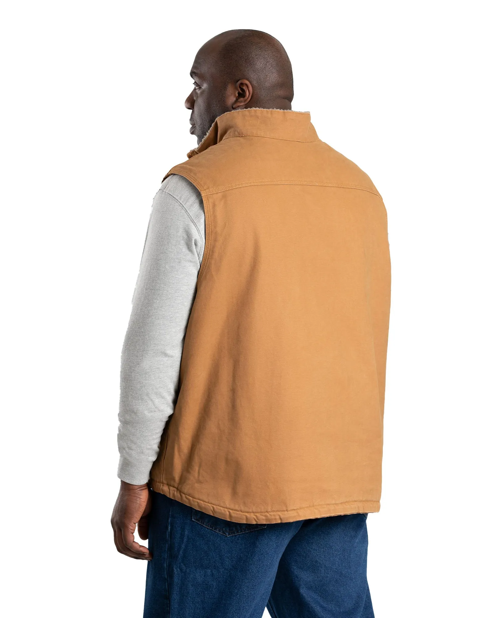 Heartland Sherpa-Lined Washed Duck Vest