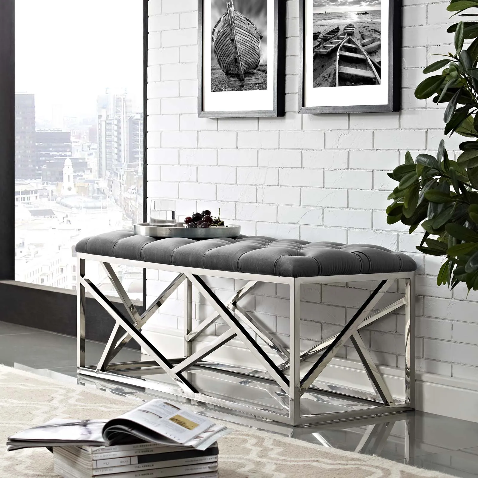 Intersperse Bench by Modway