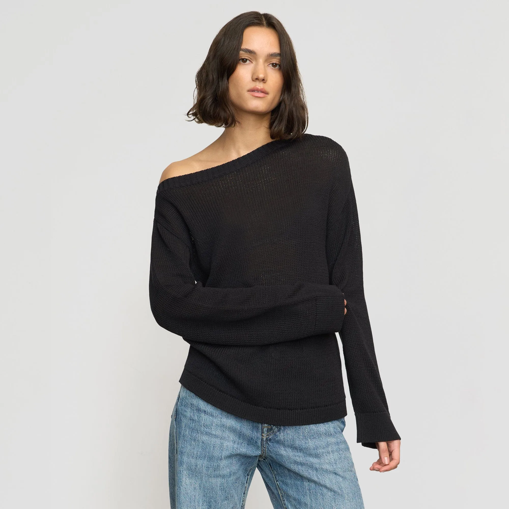Issa Lightweight Off-Shoulder Sweater