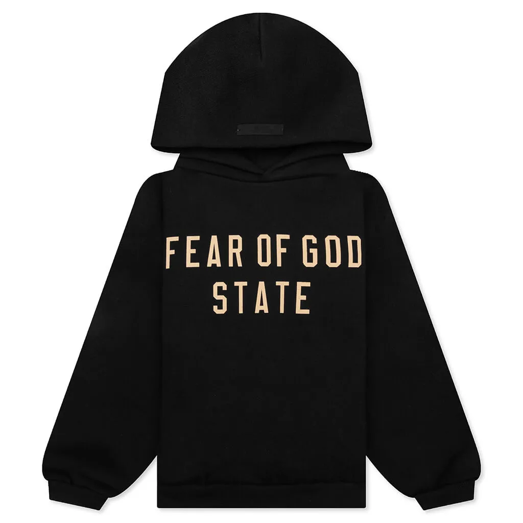 Kid's Fleece Hoodie - Black