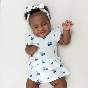 Knotted Bow Headband in Blueberry