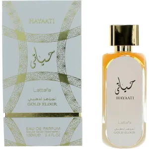 Lattafa Unisex Eau De Parfum Spray - Hayaati Gold Elixir Captivating Fragrance, 3.4 oz