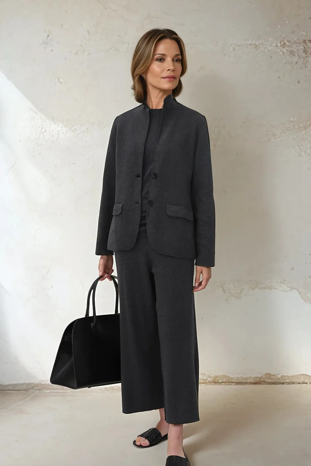LENNOX PIMA COTTON KNIT BLAZER