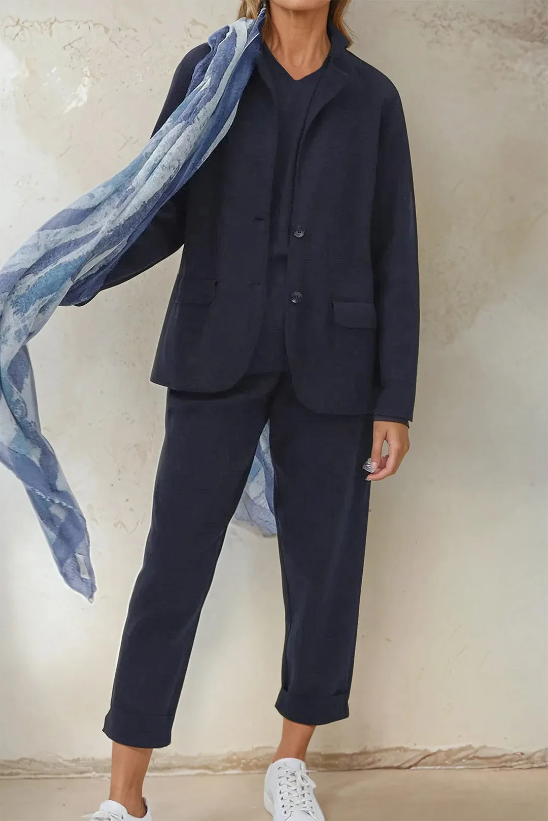 LENNOX PIMA COTTON KNIT BLAZER