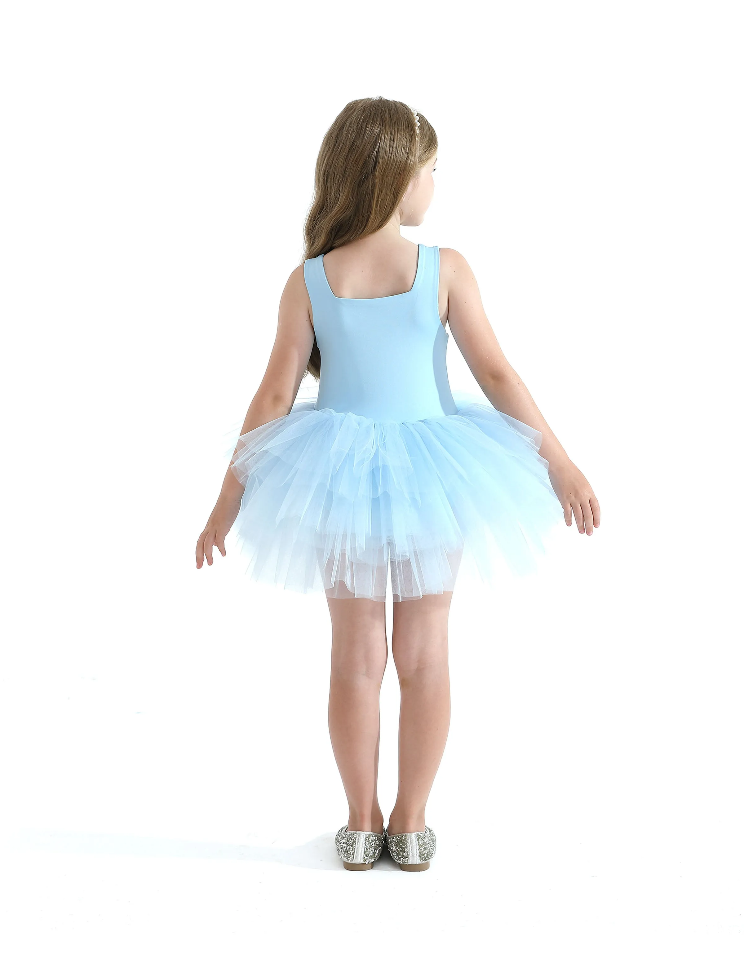 Light Blue Layered Leotard