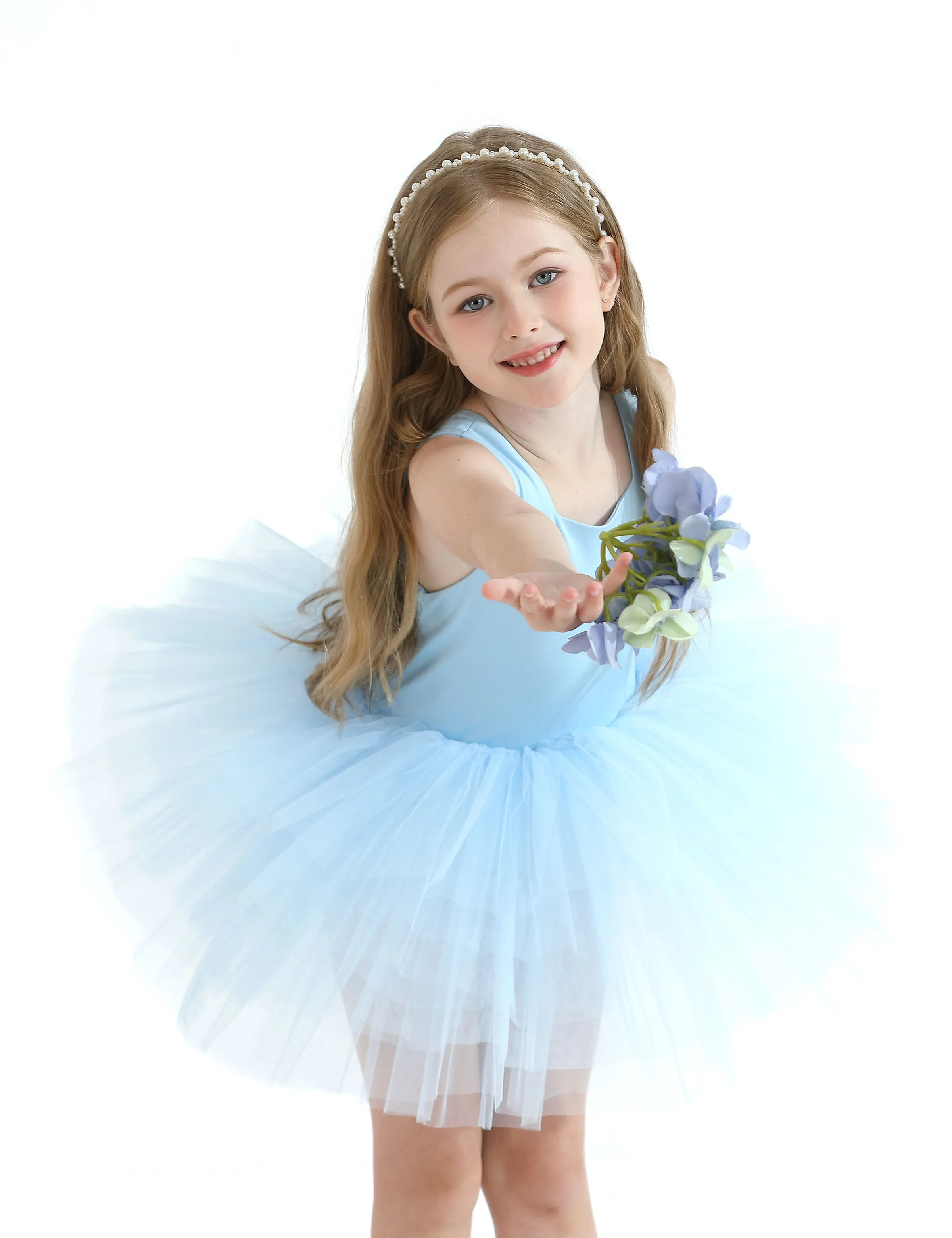 Light Blue Layered Leotard