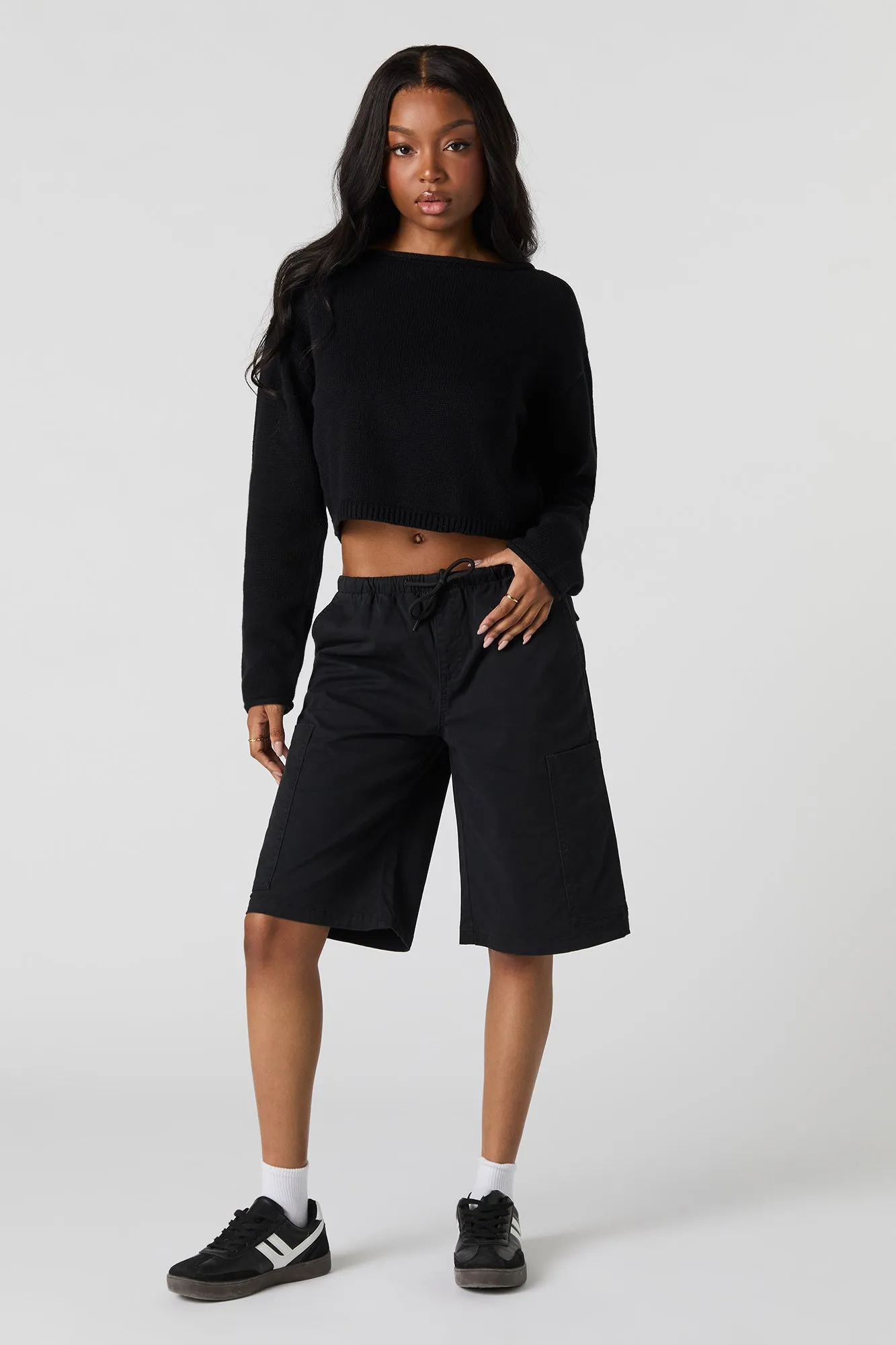 Long Sleeve Crop Sweater