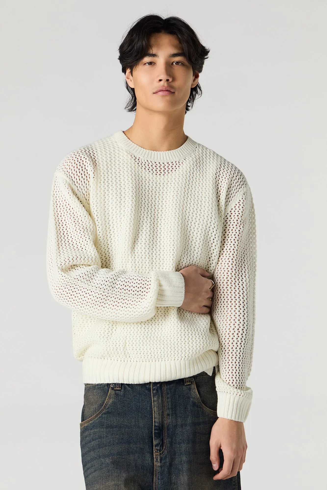 Open Knit Sweater