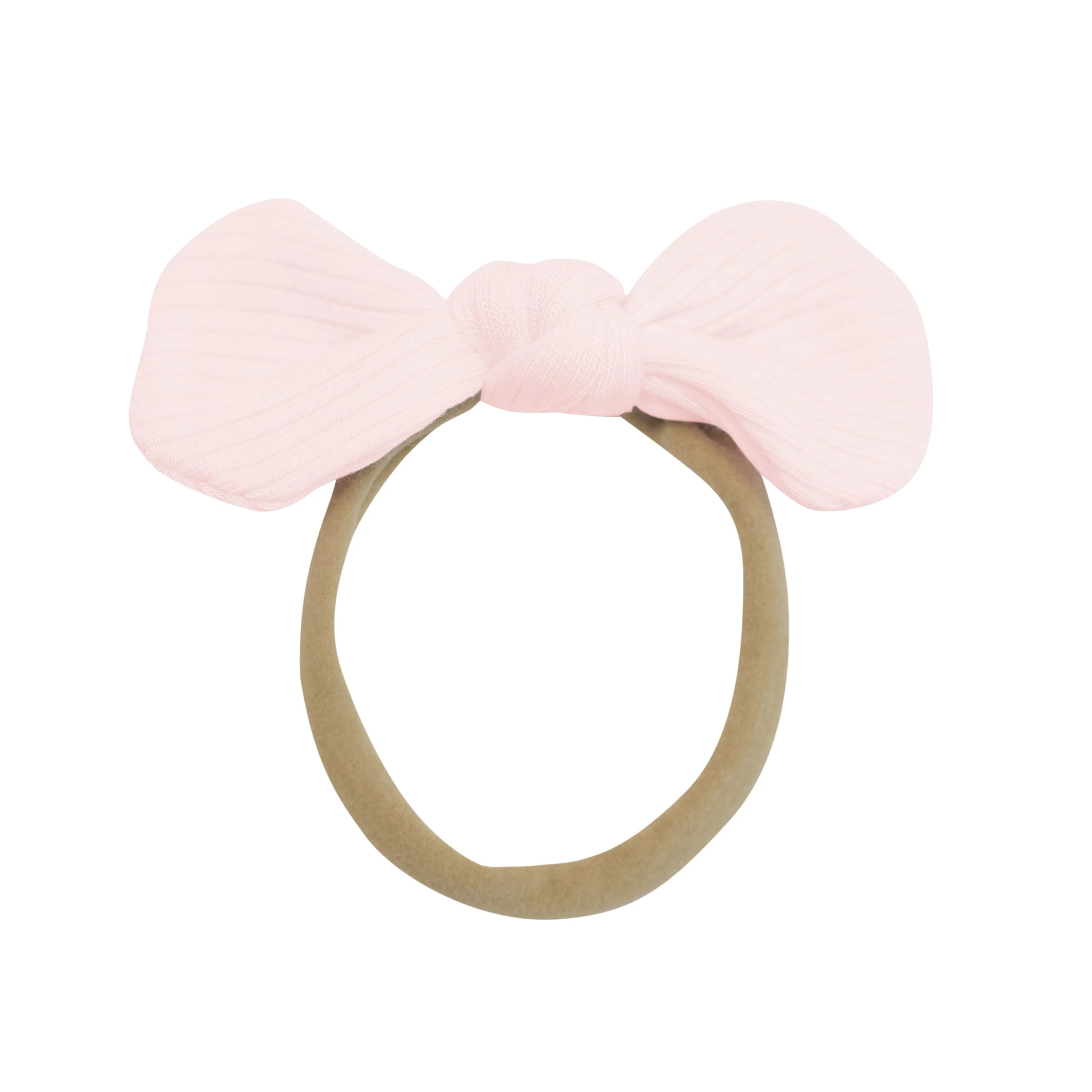 Ribbed Nylon Bow in Sakura