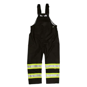 Safety Rain Bib Overall - Black