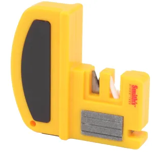 Smith's Sharpener - Soft Grip Handle Non-Slip Base Yellow Fillet and Hook | SM50729