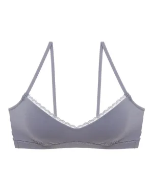 Soft Cotton V-Neck Bralette