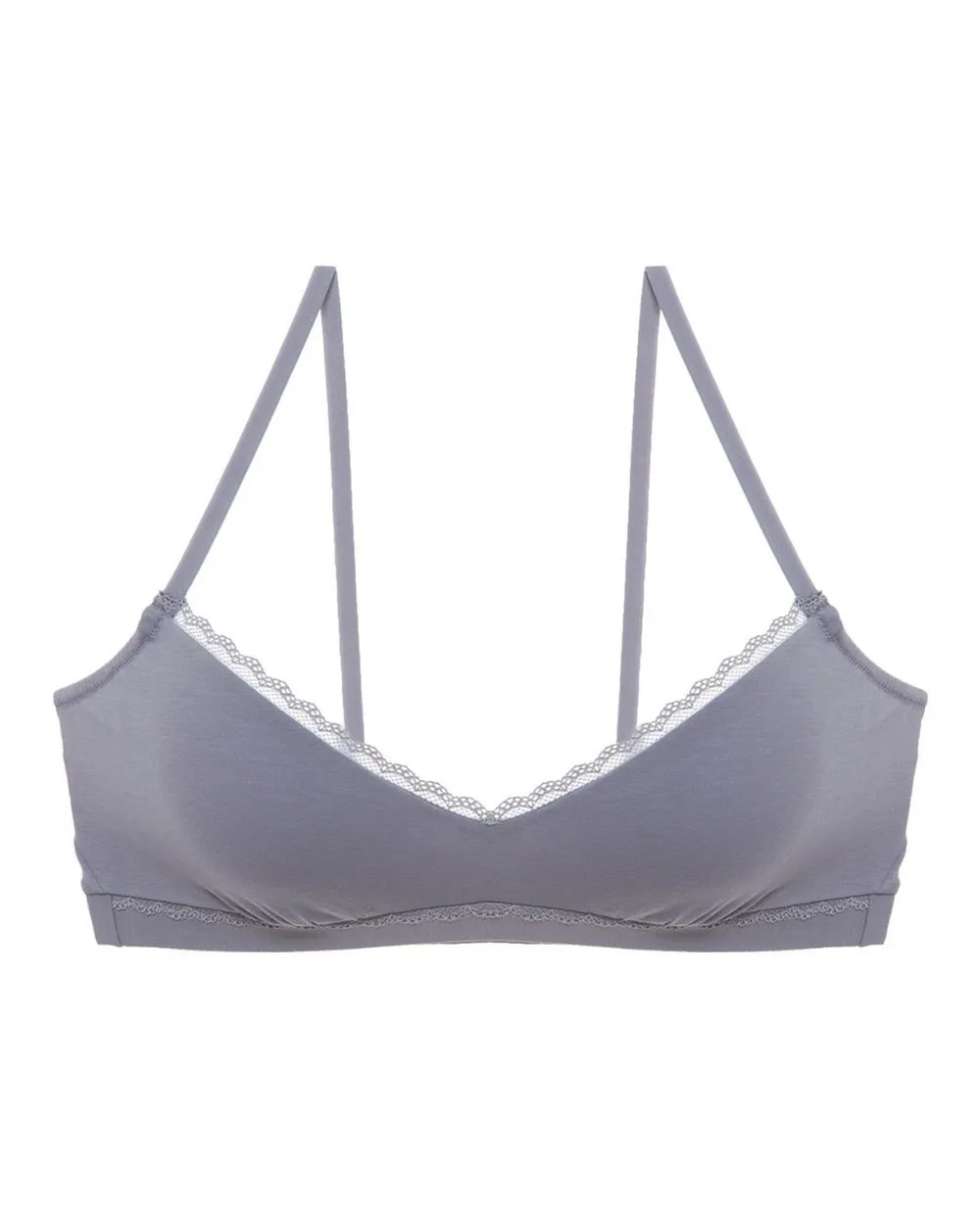 Soft Cotton V-Neck Bralette