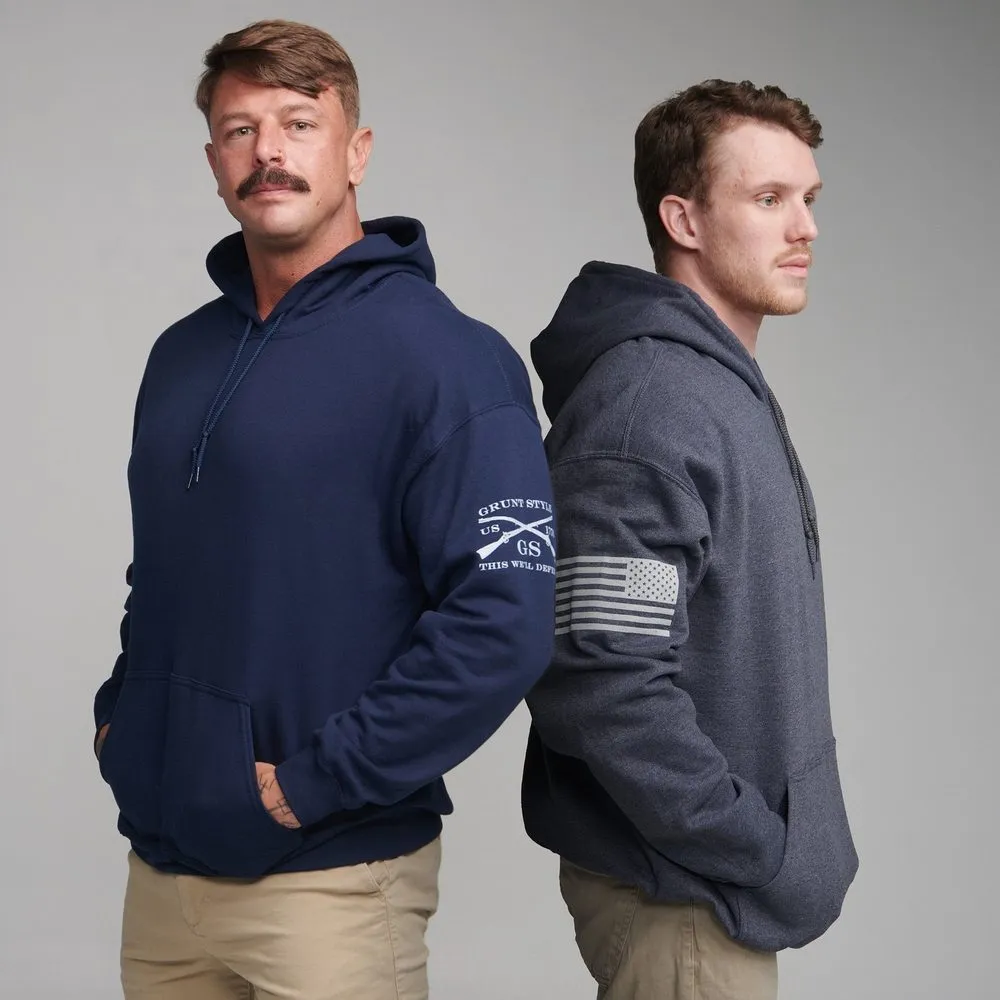 Standard Issue Core Basic Hoodie 2 Pack - Navy & Dark Heather Gray