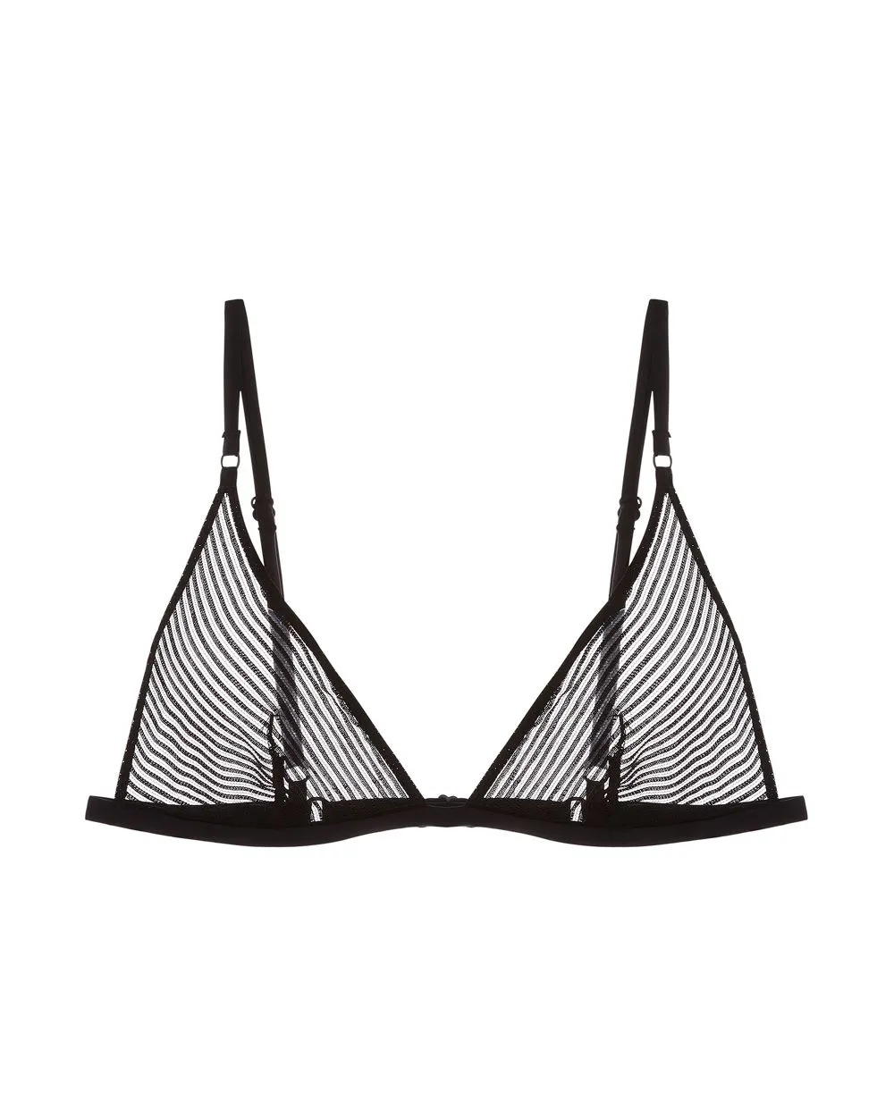 Striped Lace Soft Bra