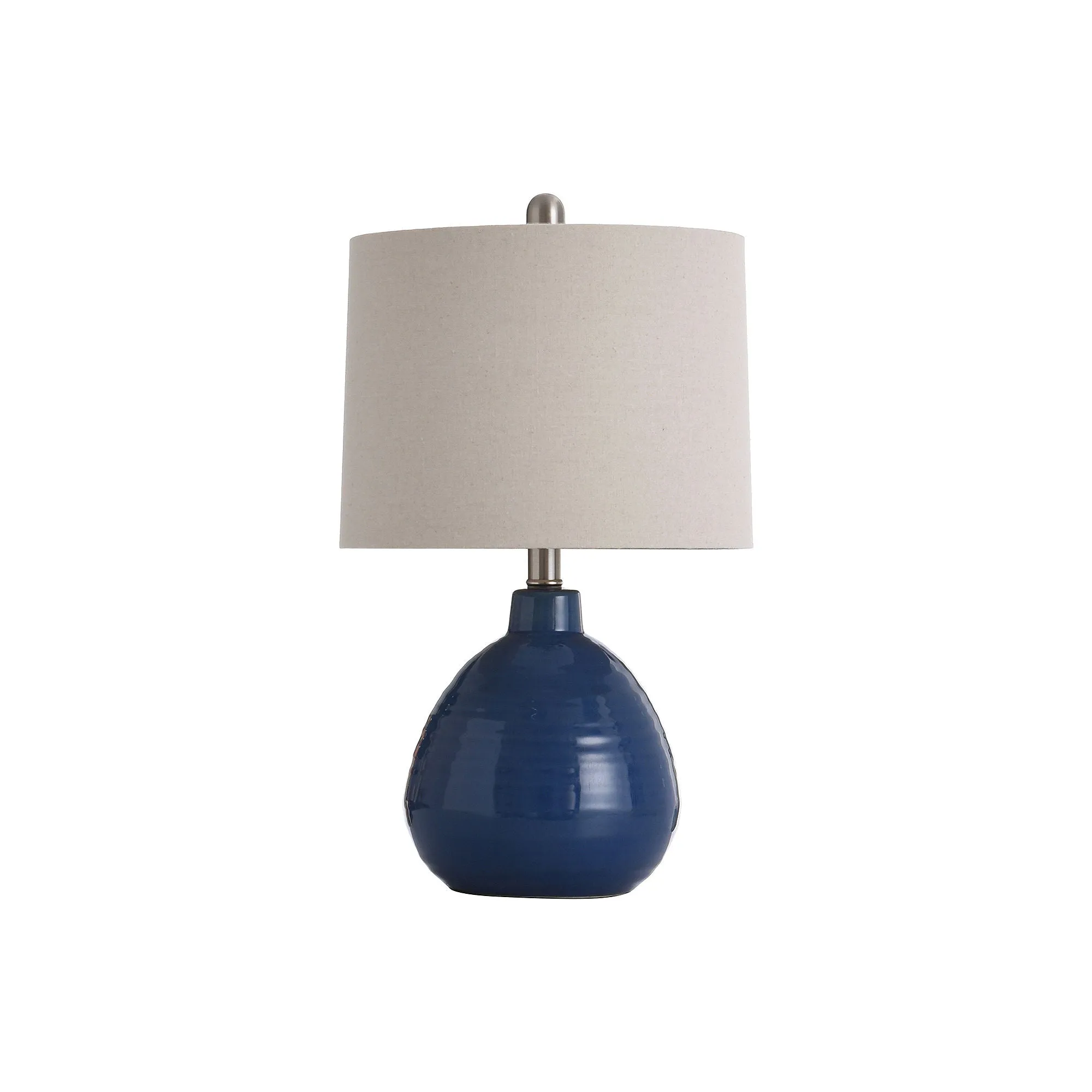 Stylecraft 12 W Sailor Navy Blue Ceramic Table Lamp - SAILOR NAVY BLUE ONE SIZE