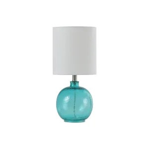 Stylecraft 9.5 W Cerulean Glass Table Lamp - CERULEAN ONE SIZE