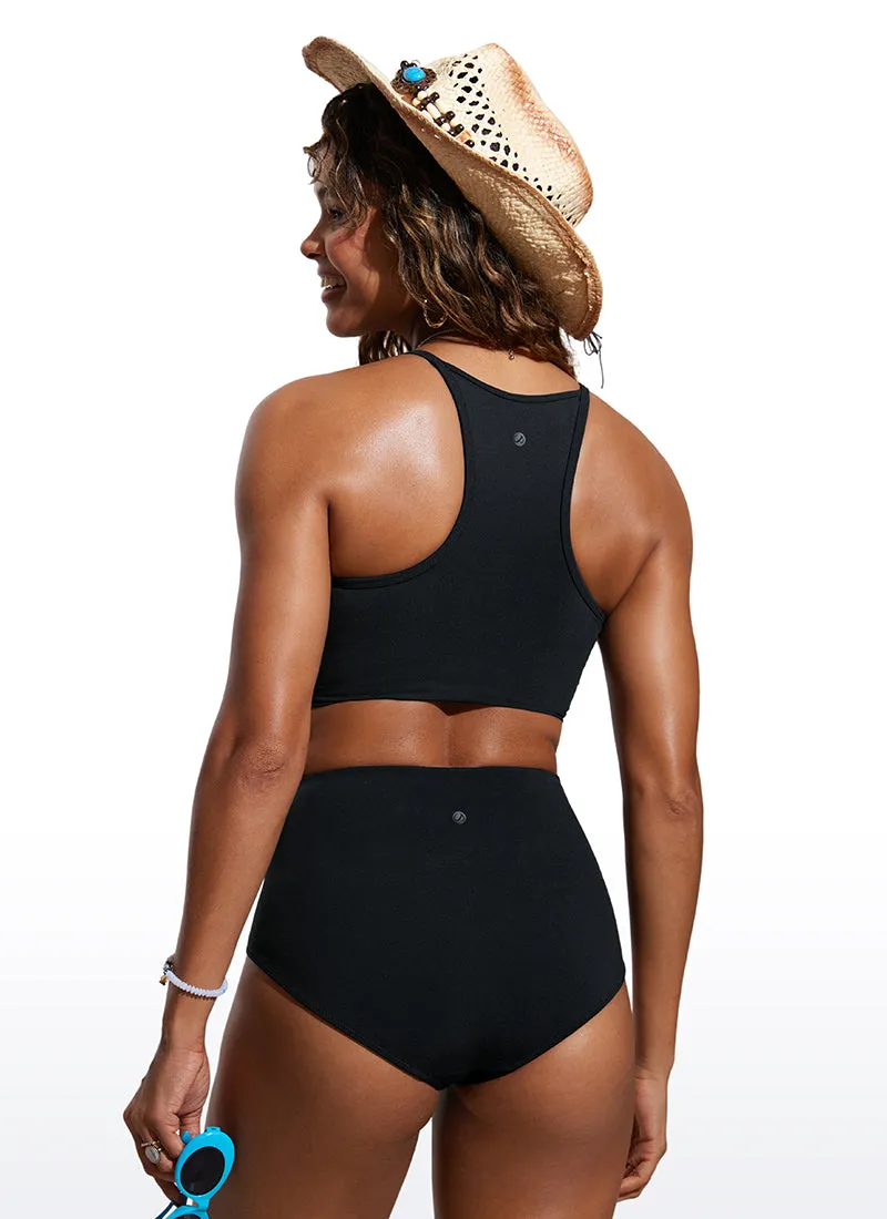 Sunshine Bikini Top High Neck