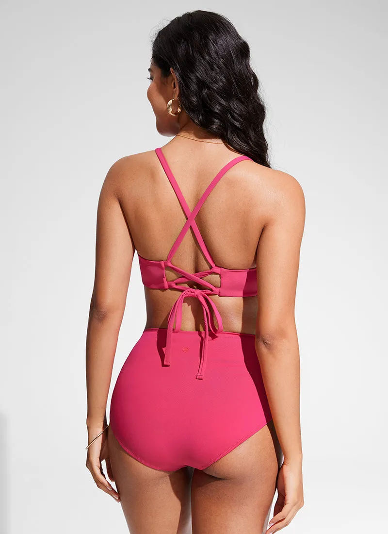 Sunshine Bikini Top Lace Up